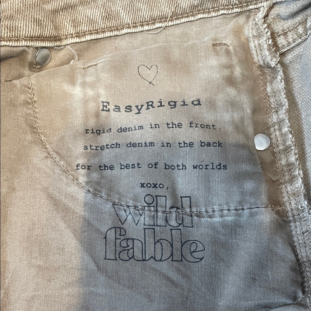 Wild Fable High Rise Button-Fly Jeans in Tan - Picture 10 of 16